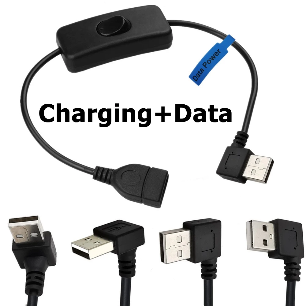 Pi Camera Cable - 90 درجة USB ذكر إلى أنثى