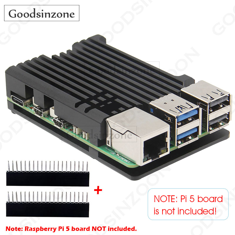 Pi Cooler - حافظة Raspberry Pi 5 من الألومنيوم