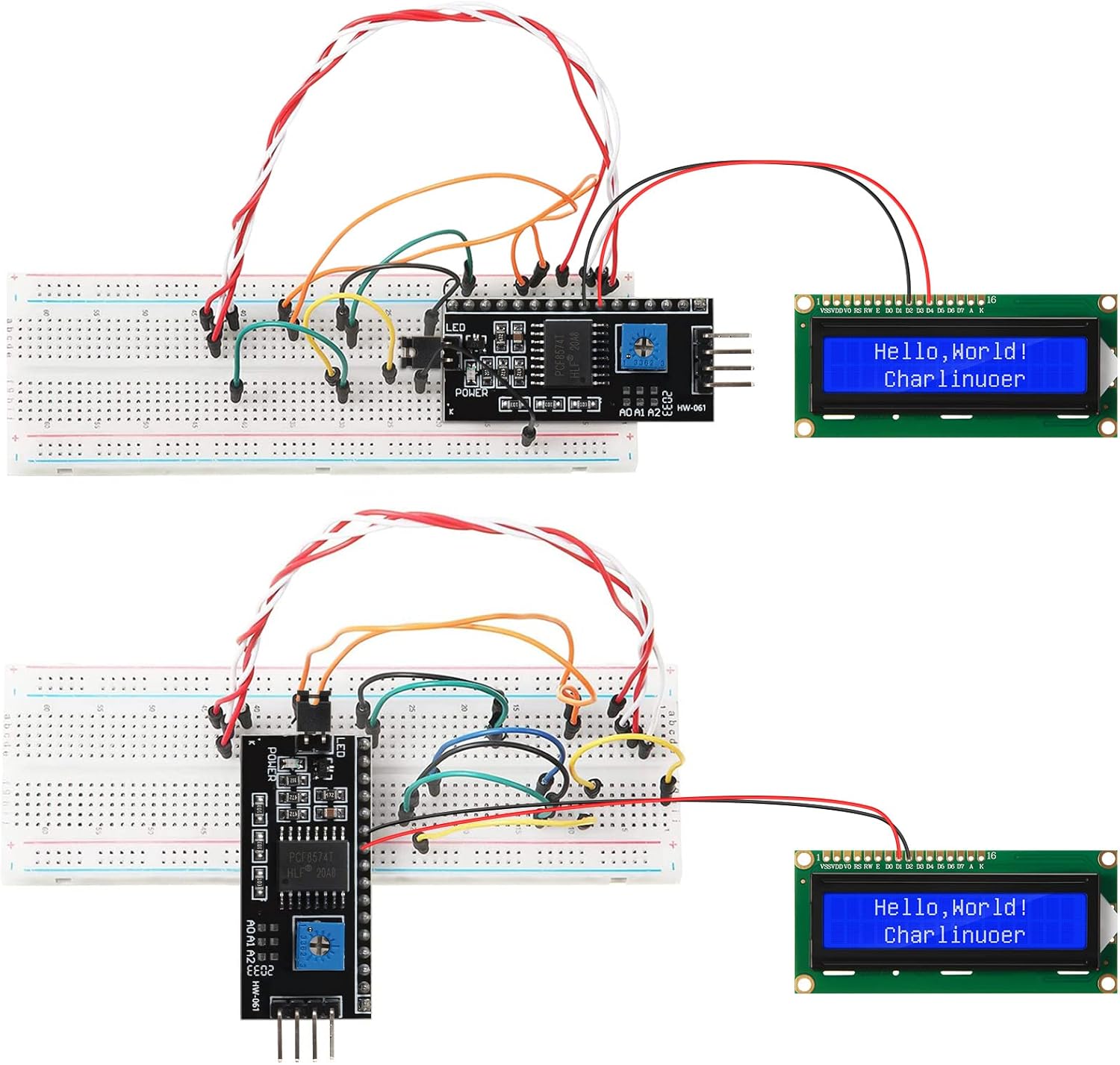 مجموعة واحدة من شاشة LCD 1602  - مراجعة Pi Display وسعره