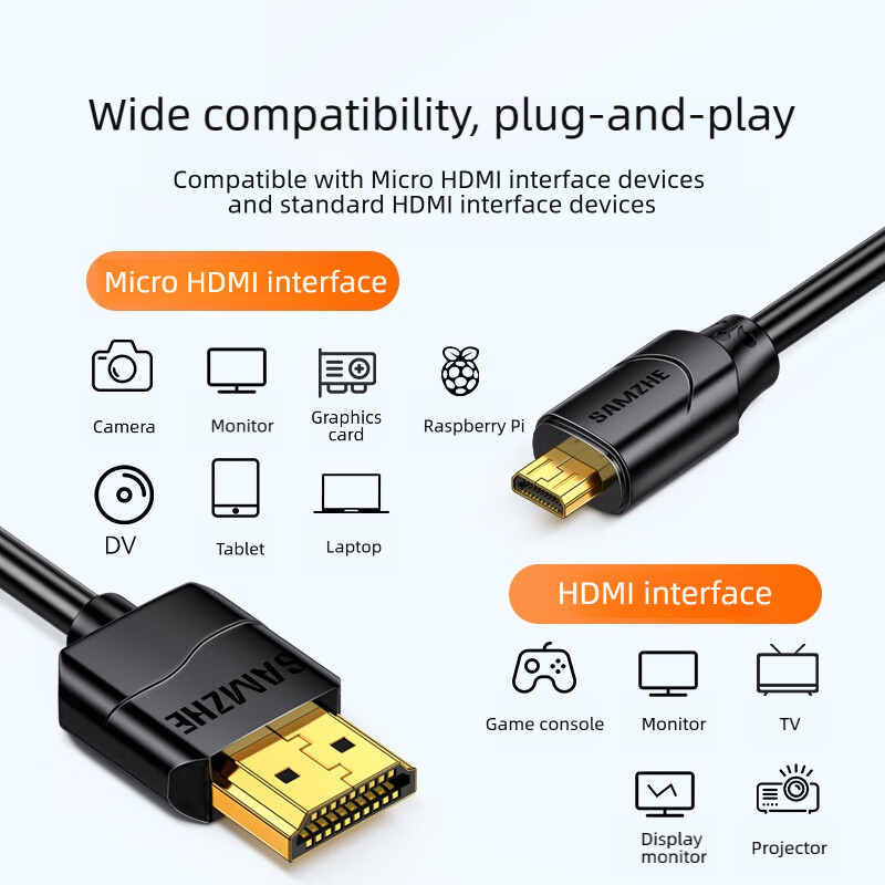 كابل SAMZHE Micro HDMI متوافق  - مراجعة Pi Camera Cable وسعره