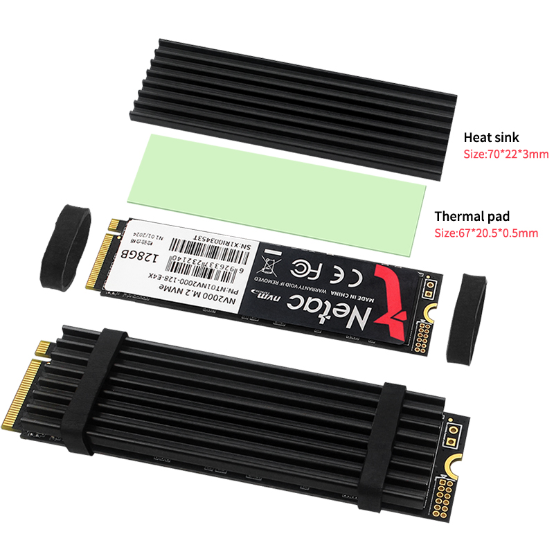 M.2 SSD المبرد مشعاع ألومنيوم  - مراجعة Pi Cooler وسعره
